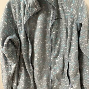 Columbia Gray and Blue Patterned Jacket